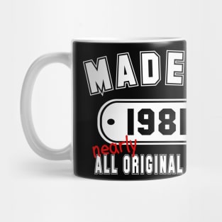 Made In 1981 Nearly All Original Parts Mug
